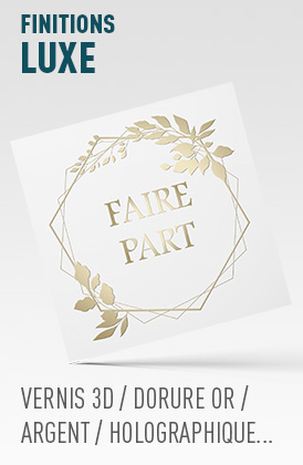 imprimer faire part luxe