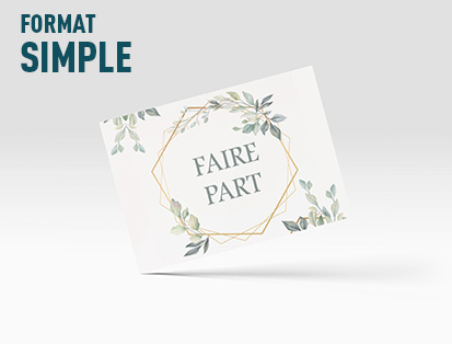 imprimer faire part finitions classiques 