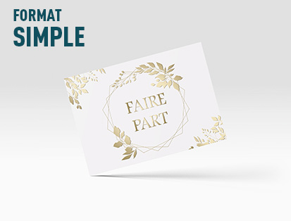 imprimer faire-part simple de luxe