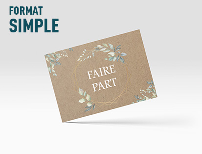 imprimer faire-part simple papier création