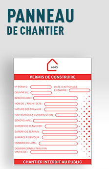 panneau de chantier