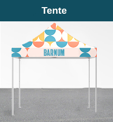 tente barnum extérieur impression