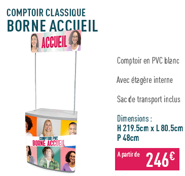 Borne d'accueil 