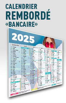 calendrier rembordé