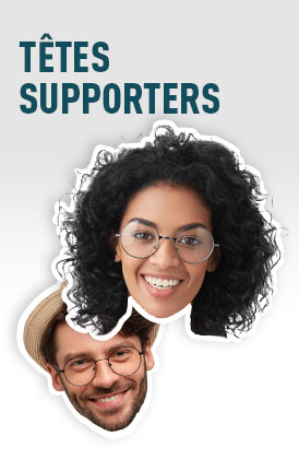 Têtes supporters rigides
