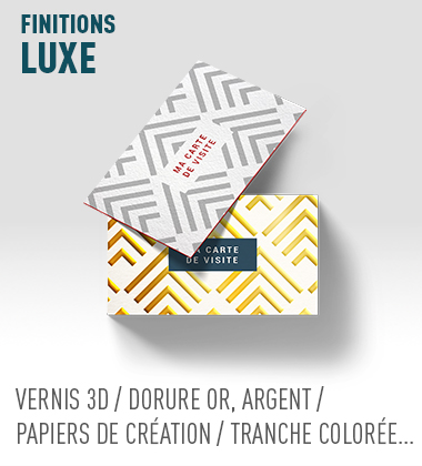 imprimer cartes de visite luxe