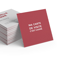 carte de visite carré