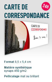 imprimer cartes de correspondance