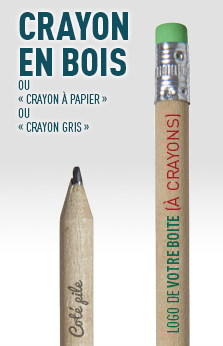 crayon bois personnalisable 