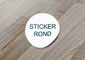 impression de sticker rond