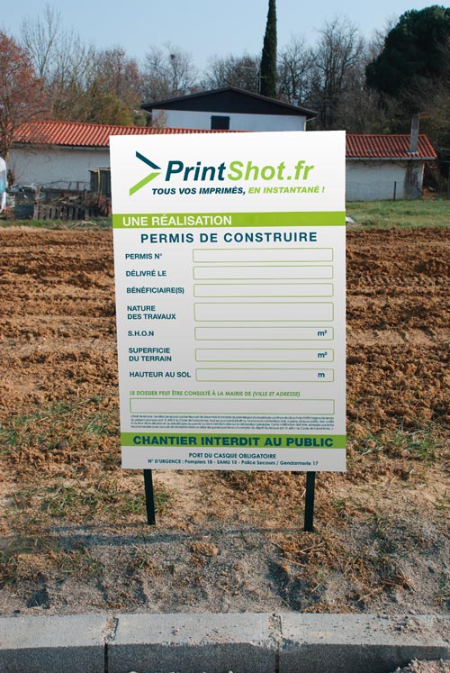 impression permis de contruire