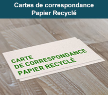 Carte de correspondance Recyclé