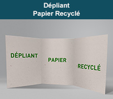 Dépliant recyclé