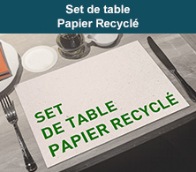 Set de table recyclé