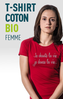 t shirt imprimé bio 