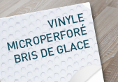 Vinyle Microperforé Bris de glace