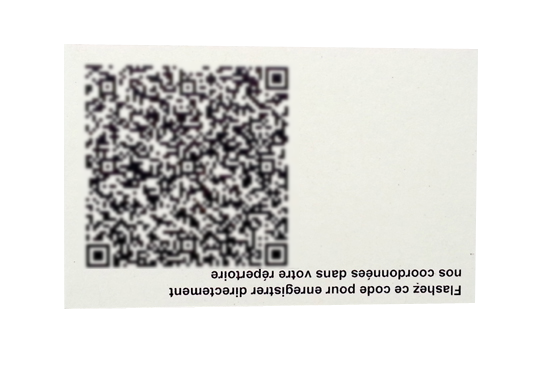 carte de visite qr code