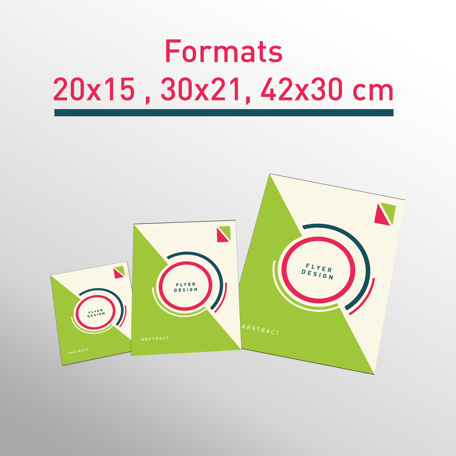 Les formats flyers A5 -A4 -A3