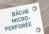 bâche perforée