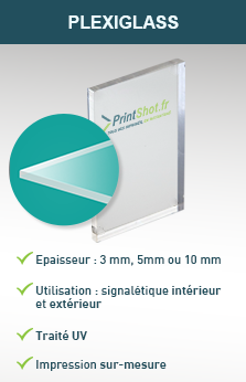 Impression Plaque Plexiglas sur mesure - Panneau Plexi personnalisable