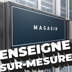Enseigne publicitaire imprimée