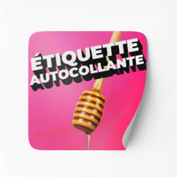 étiquette adhésive vinyle