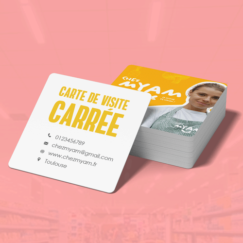 carte de visite carree
