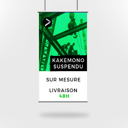 kakemono suspendu sur mesure